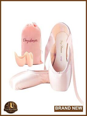 Ballet Pointe Shoes Satin Ribbon Ballerina Dance Toe Pads